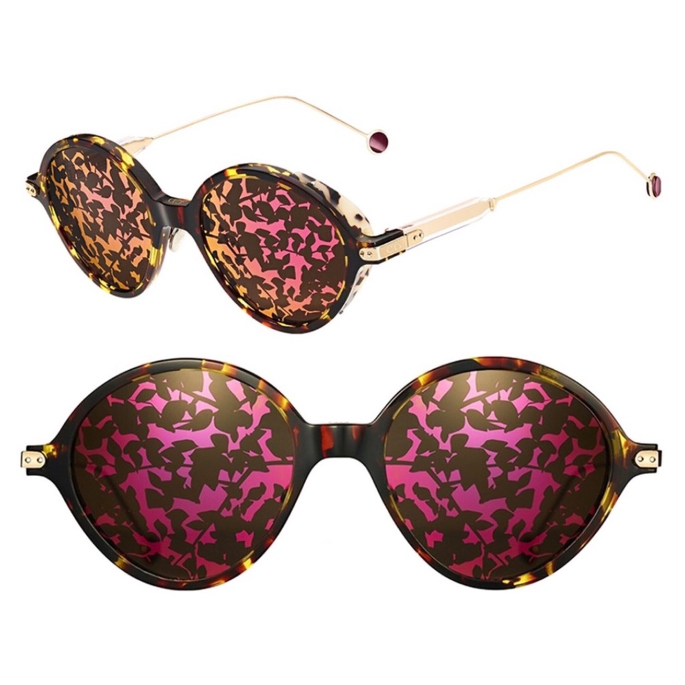 Christian Dior mirror leave sunglasses